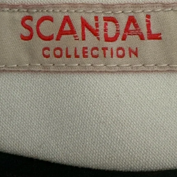 Scandal collection white and black cap sleeve dress by The Limited, petite 14 - Picture 7 of 7